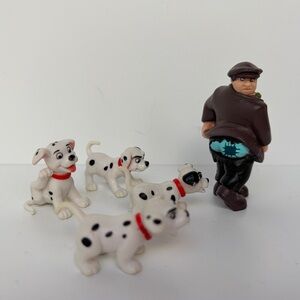 VTG Disney 101 Dalmatians Jasper & Pups Collectible Figurine Set